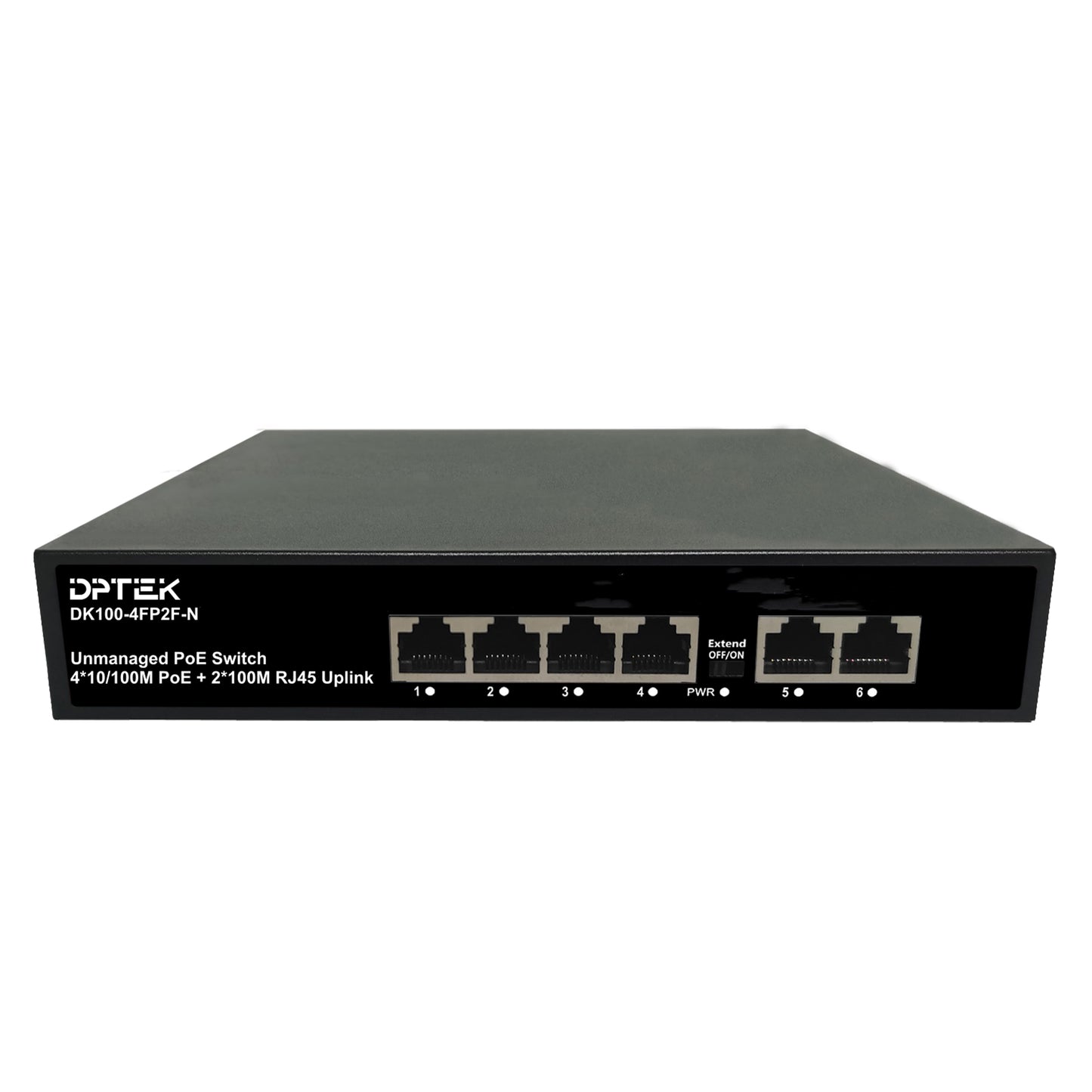 DPTEK 4 Port 100Mbps PoE + 2 Port Switch