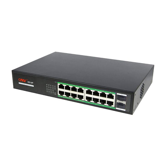 16-Port Gigabit PoE + 2-Port SFP Switch