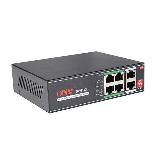 4-Port + 2-Port 10/100Mbps PoE Switch