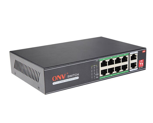 8-Port + 2-Port 10/100Mbps PoE Switch